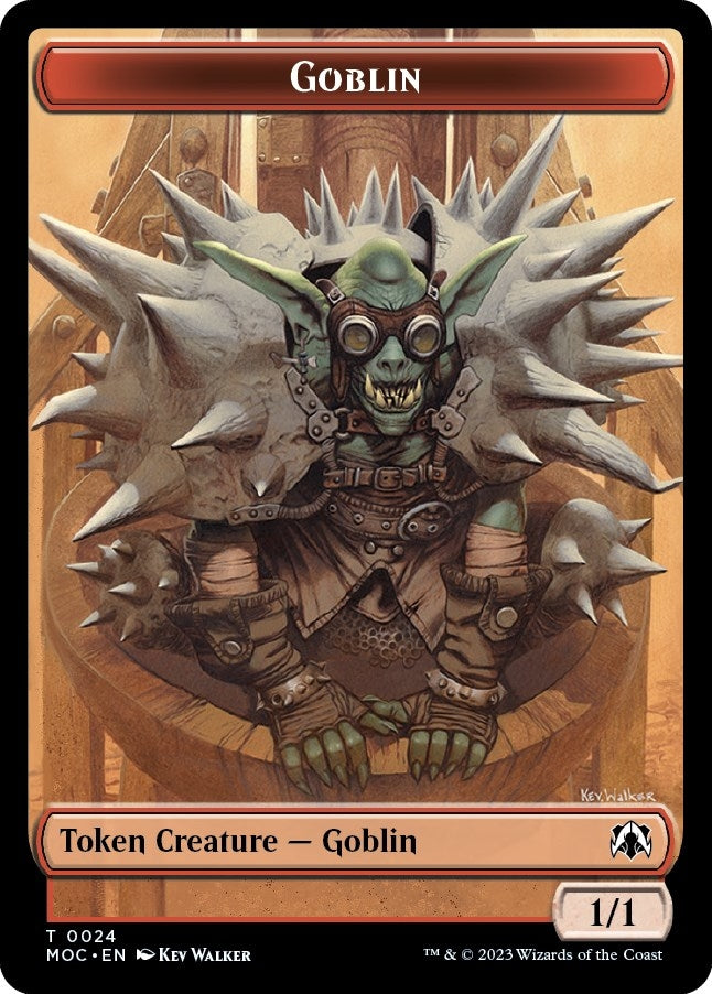 Image for Goblin // Sliver Double-sided Token (24 // 2) (MOC) - Magic: The Gathering