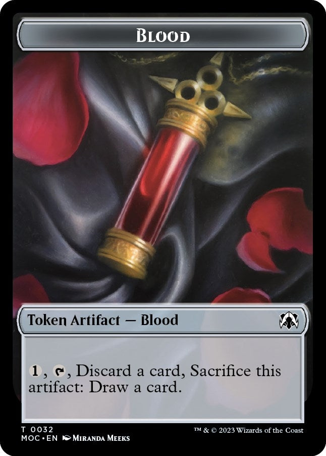 Image for Blood // Shapeshifter Double-sided Token (32 // 12) (MOC) - Magic: The Gathering