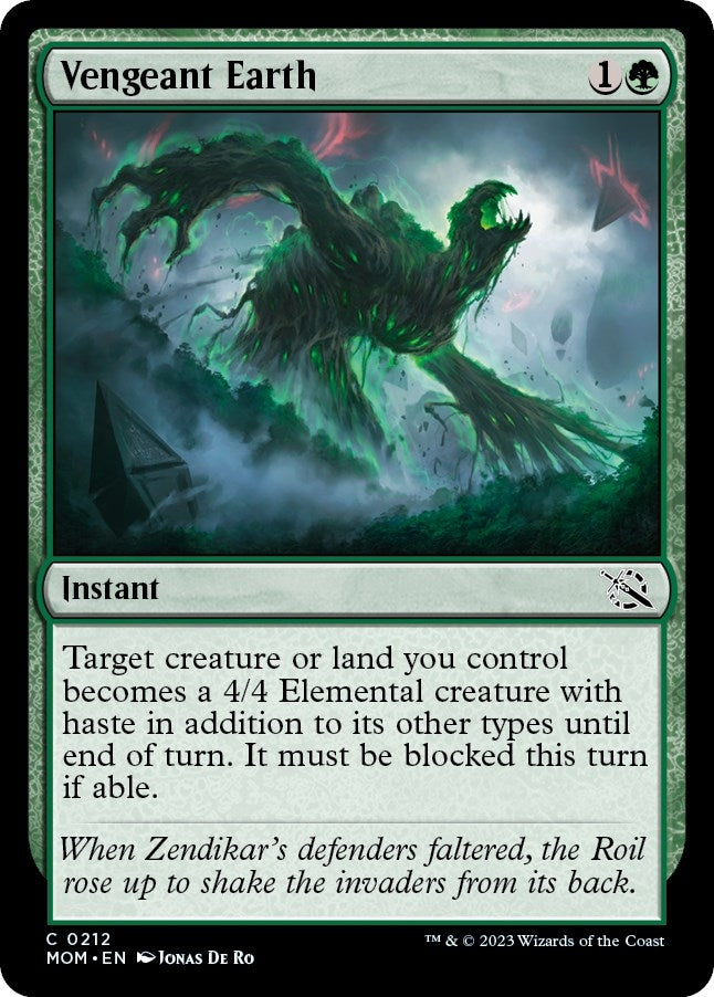 Image for Vengeant Earth (212) (MOM) - Magic: The Gathering