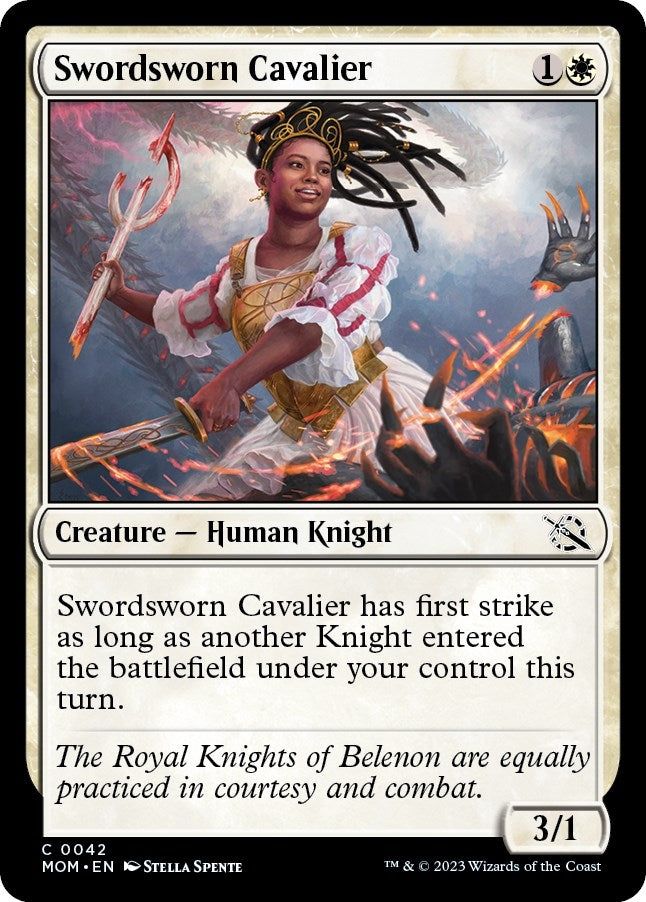 Image for Swordsworn Cavalier (42) (MOM) - Magic: The Gathering