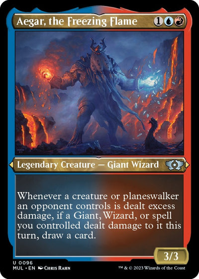 Aegar, the Freezing Flame (Foil Etched) (96) (MUL)