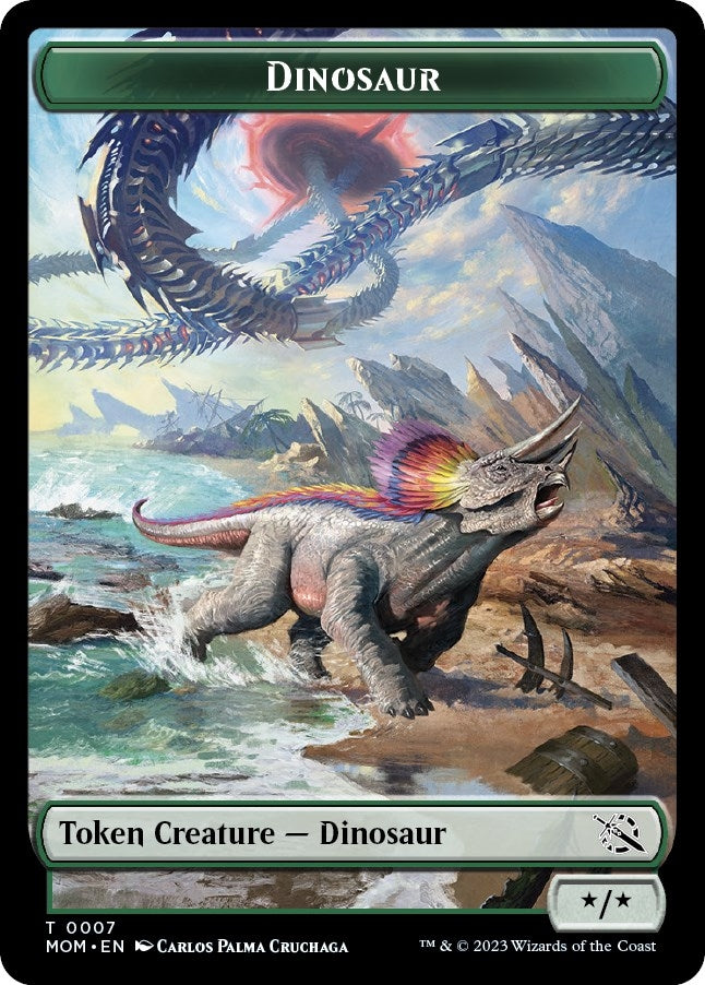 Image for Dinosaur Token (7) (MOM) - Magic: The Gathering