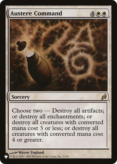 Austere Command (LRW) (3/301) (LIST)