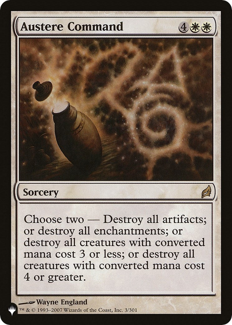 Austere Command (LRW) (3/301) (LIST)