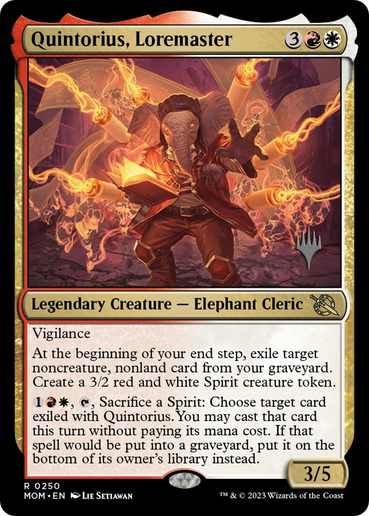 Image for Quintorius, Loremaster (250) (PPMOM) - Magic: The Gathering