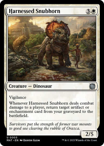 Harnessed Snubhorn (3) (MAT)