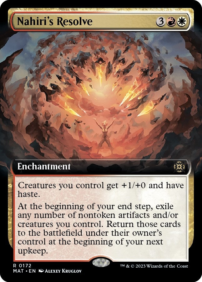 Image for Nahiri's Resolve (Extended Art) (172) (MAT) - Magic: The Gathering
