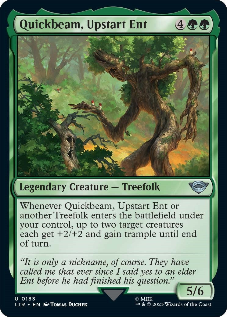 Image for Quickbeam, Upstart Ent (183) (LTR) - Magic: The Gathering