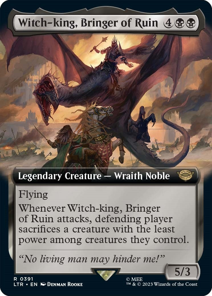 Image for Witch-king, Bringer of Ruin (Extended Art) (391) (LTR) - Magic: The Gathering