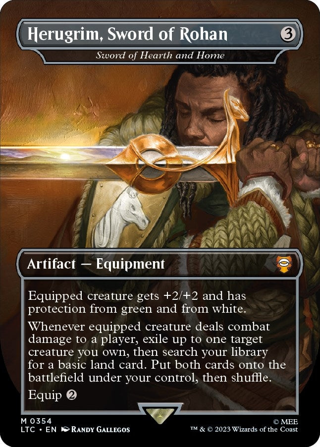 Image for Herugrim, Sword of Rohan - Sword of Hearth and Home (Borderless) (354) (LTC) - Magic: The Gathering