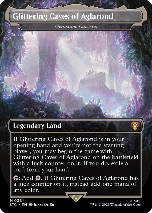 Image for Glittering Caves of Aglarond - Gemstone Caverns (Borderless) (364) (LTC) - Magic: The Gathering