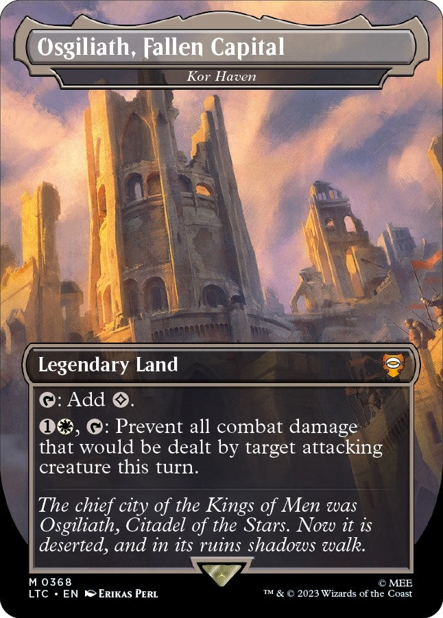 Image for Osgiliath, Fallen Capital - Kor Haven (Borderless) (368) (LTC) - Magic: The Gathering