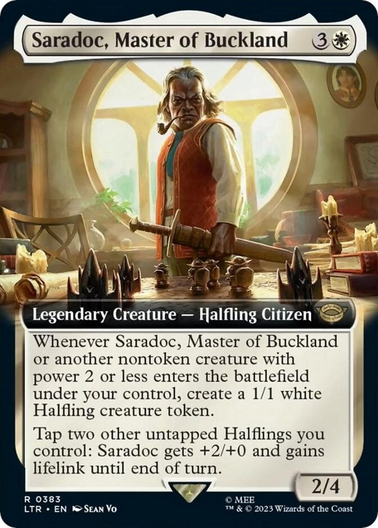 Image for Saradoc, Master of Buckland (Extended Art) (383) (LTR) - Magic: The Gathering