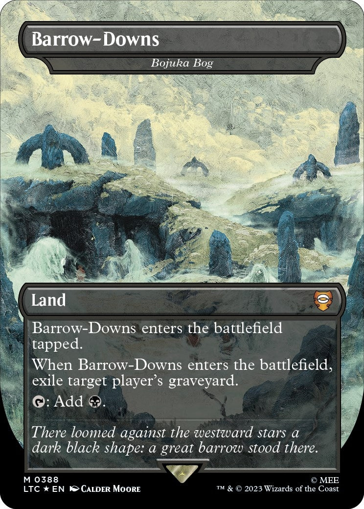 Image for Barrow-Downs - Bojuka Bog (Borderless) (Surge Foil) (388) (LTC) - Magic: The Gathering