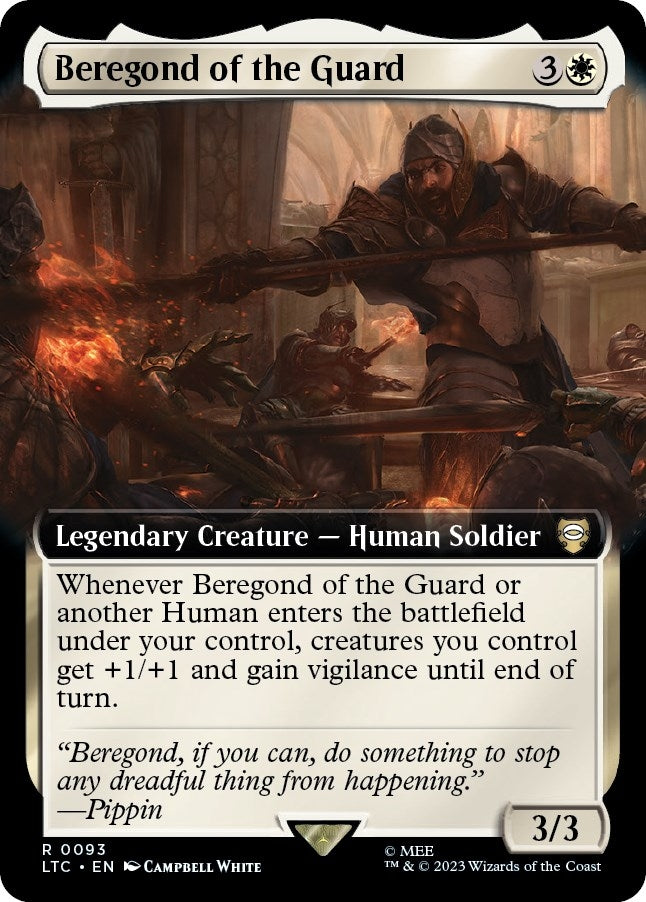 Image for Beregond of the Guard (Extended Art) (93) (LTC) - Magic: The Gathering