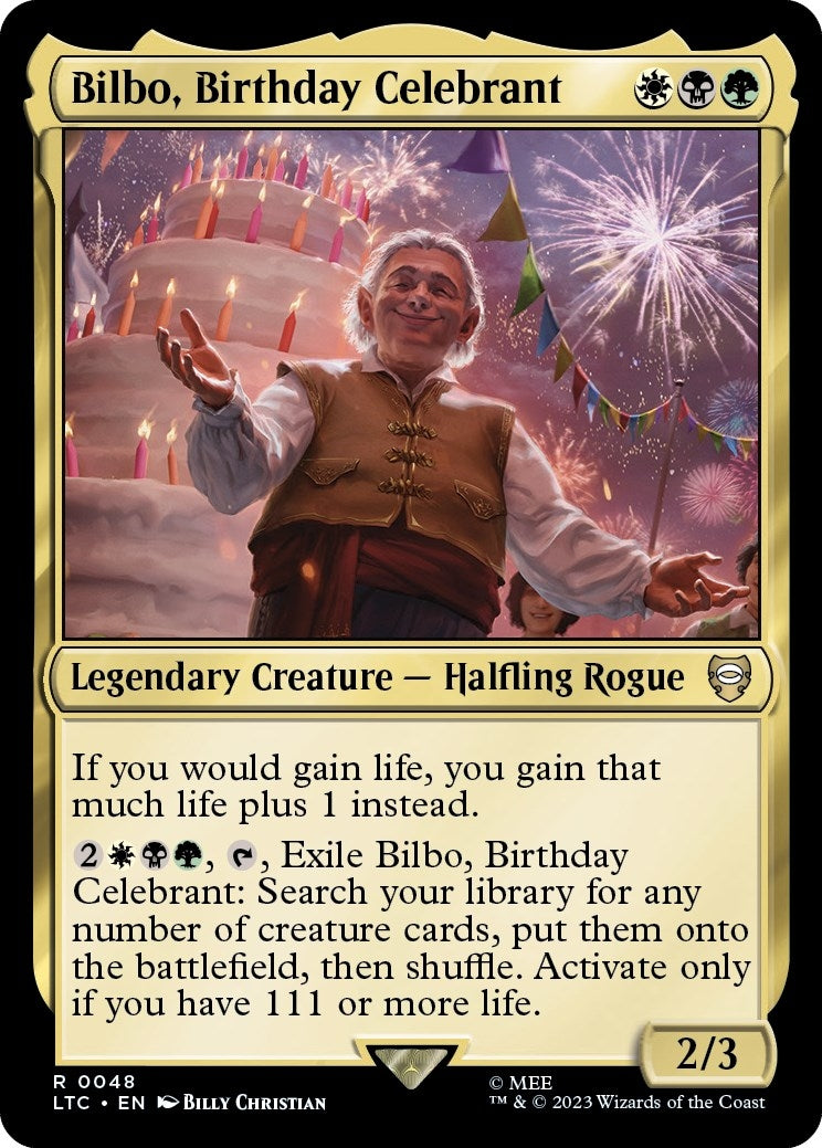Image for Bilbo, Birthday Celebrant (48) (LTC) - Magic: The Gathering