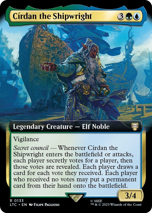 Image for Cirdan the Shipwright (Extended Art) (133) (LTC) - Magic: The Gathering