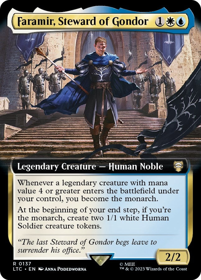 Image for Faramir, Steward of Gondor (Extended Art) (137) (LTC) - Magic: The Gathering