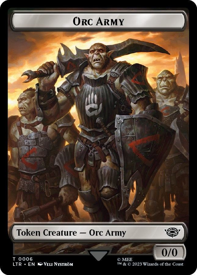 Image for Orc Army (0006) // Food (0009) Double-Sided Token (6 // 9) (LTR) - Magic: The Gathering