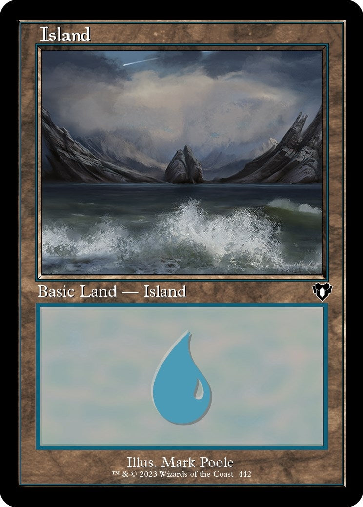 Image for Island (442) (Retro Frame) (442) (CMM) - Magic: The Gathering
