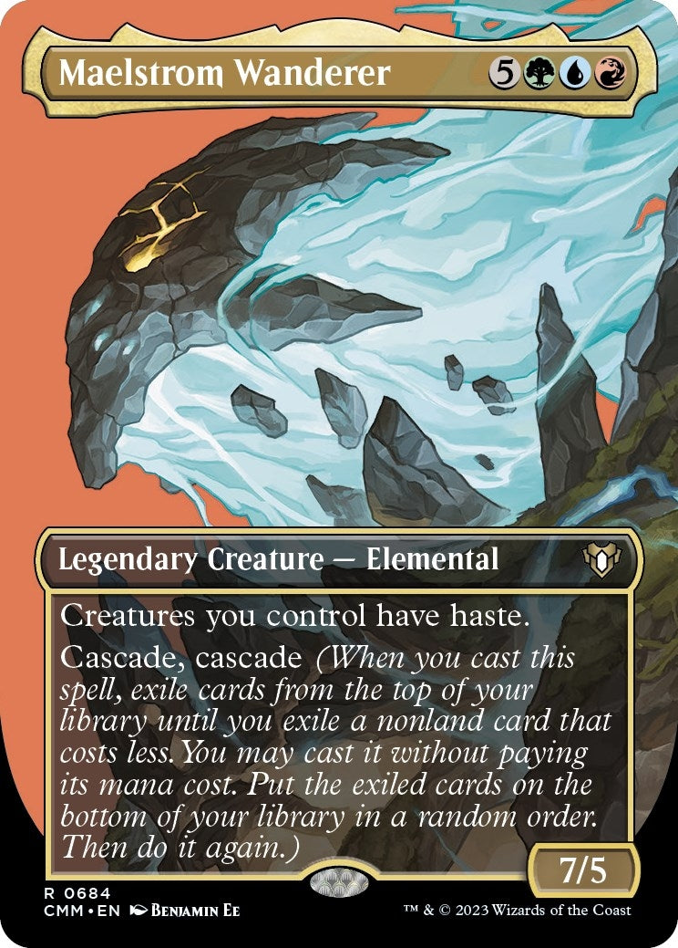 Image for Maelstrom Wanderer (Borderless) (684) (CMM) - Magic: The Gathering