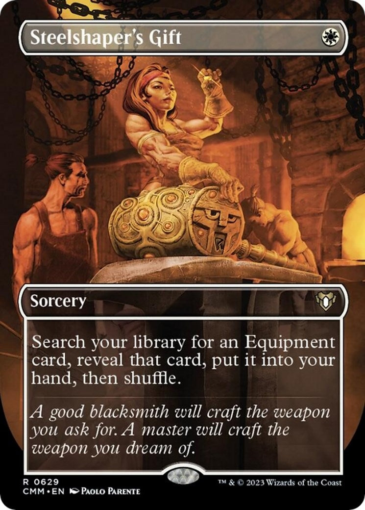 Image for Steelshaper's Gift (Borderless) (629) (CMM) - Magic: The Gathering