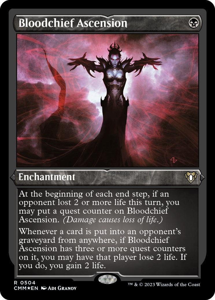 Bloodchief Ascension (Foil Etched) (504) (CMM) Japanese