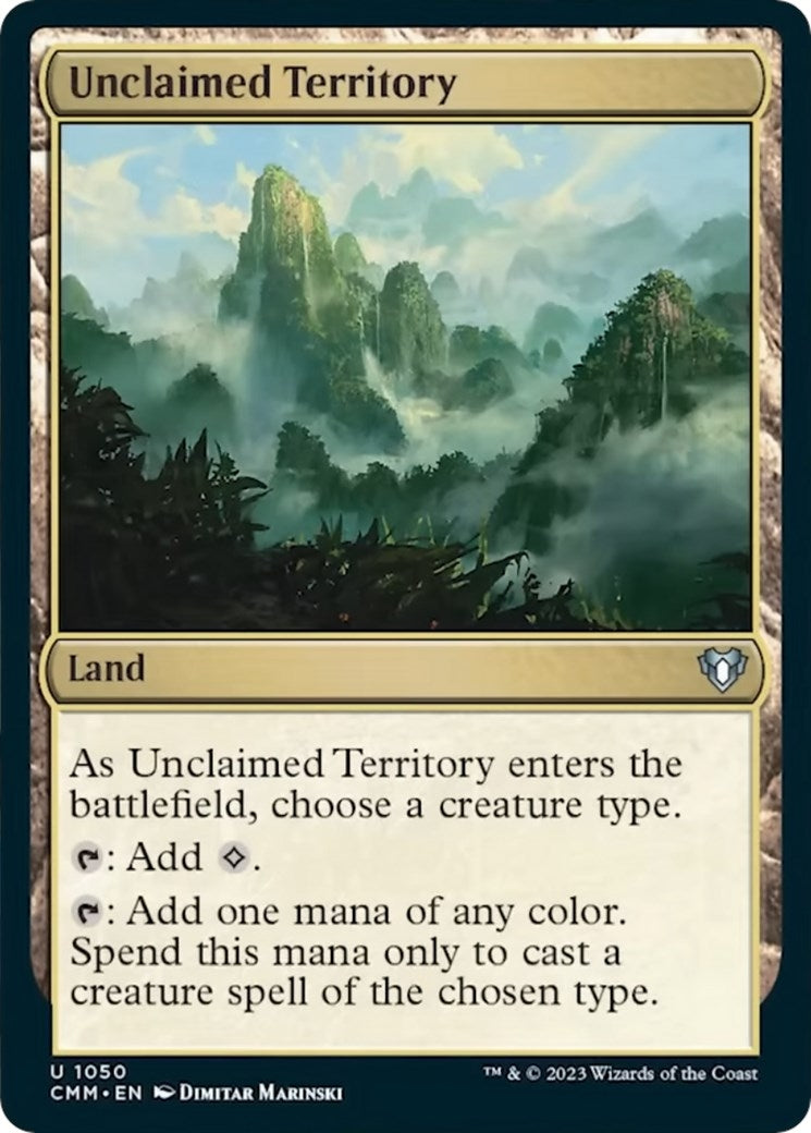 Image for Unclaimed Territory (1050) (CMM) - Magic: The Gathering