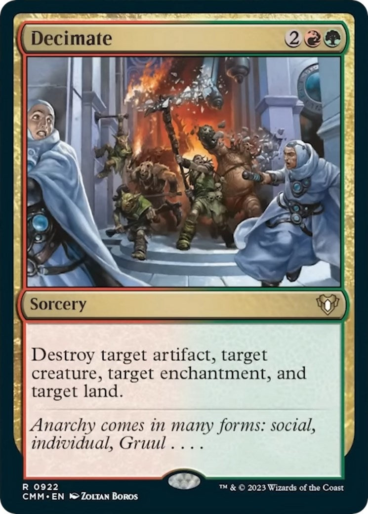 Image for Decimate (922) (CMM) - Magic: The Gathering
