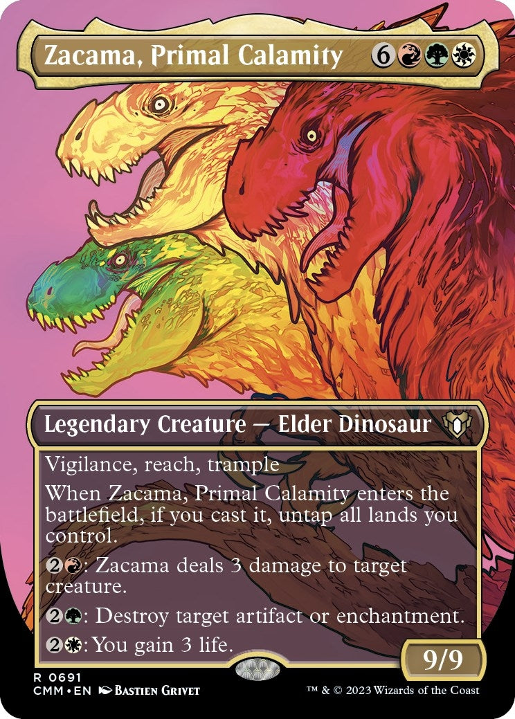 Image for Zacama, Primal Calamity (Borderless) (691) (CMM) - Magic: The Gathering