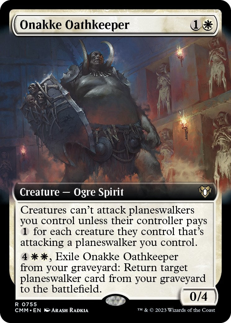 Image for Onakke Oathkeeper (Extended Art) (755) (CMM) - Magic: The Gathering