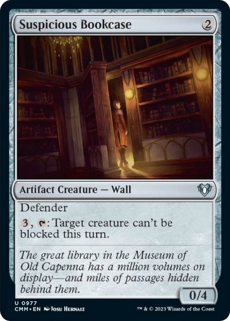 Image for Suspicious Bookcase (977) (CMM) - Magic: The Gathering