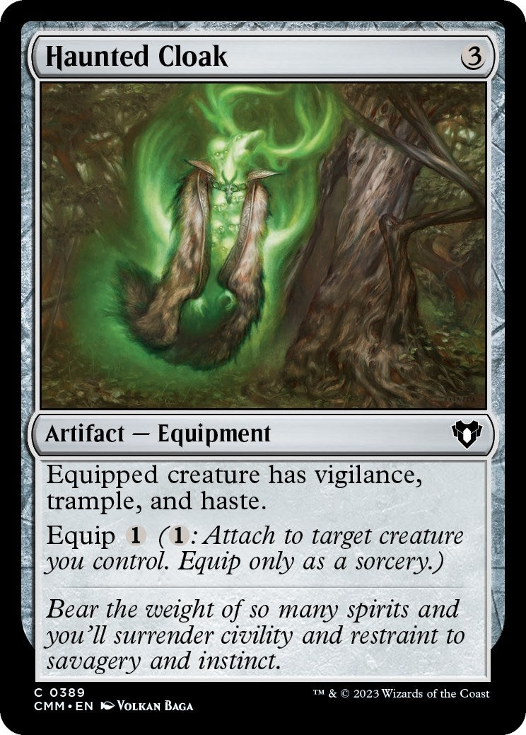 Image for Haunted Cloak (389) (CMM) - Magic: The Gathering
