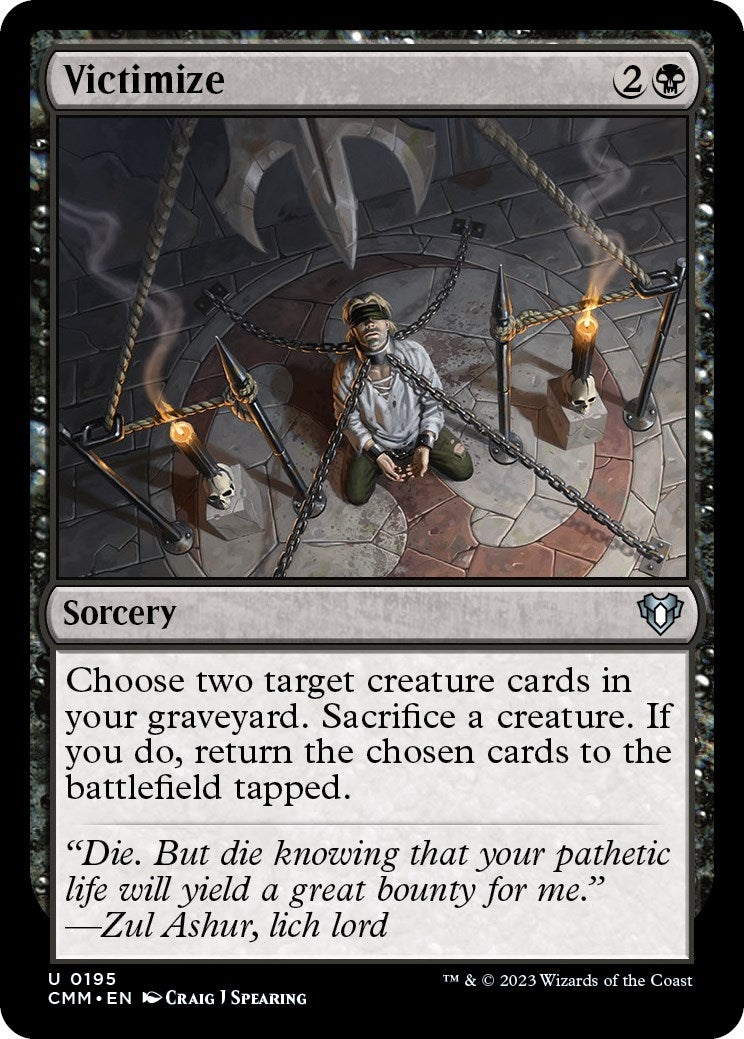 Image for Victimize (195) (CMM) - Magic: The Gathering