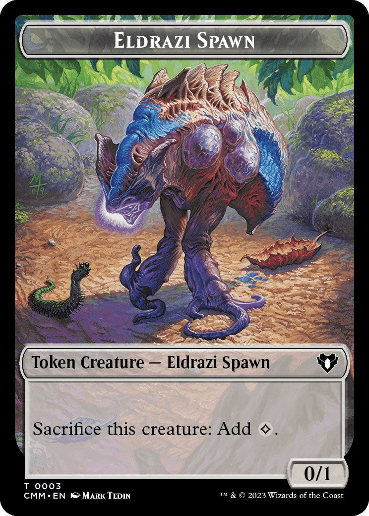 Image for Eldrazi Spawn // Phyrexian Germ Double-Sided Token (3 // 16) (CMM) - Magic: The Gathering