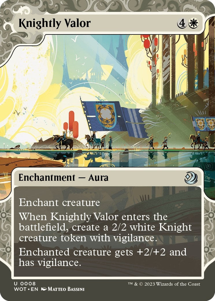 Image for Knightly Valor (8) (WOT) - Magic: The Gathering