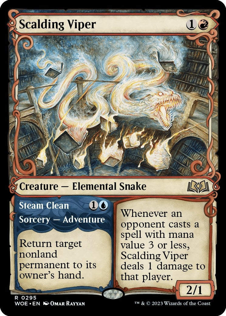 Image for Scalding Viper (Showcase) (295) (WOE) - Magic: The Gathering