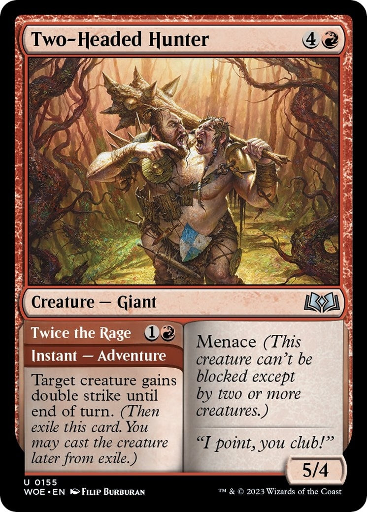 Image for Two-Headed Hunter (155) (WOE) - Magic: The Gathering