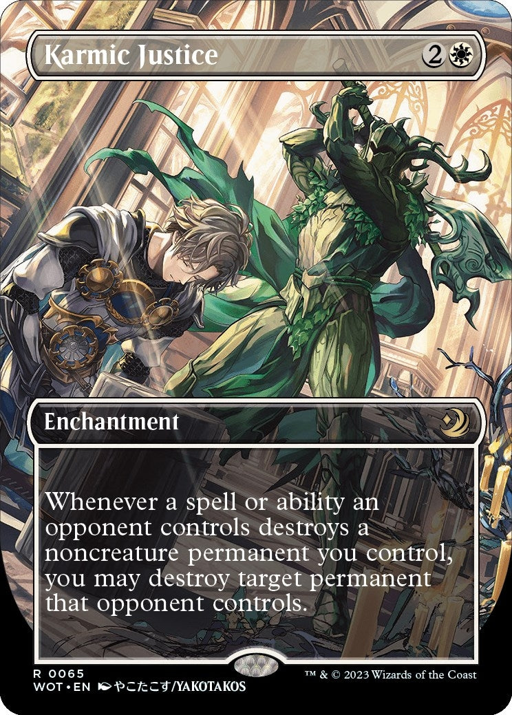 Image for Karmic Justice (Anime Borderless) (65) (WOT) - Magic: The Gathering