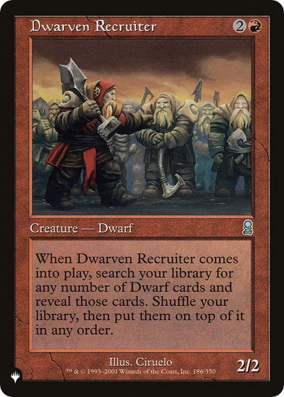 Dwarven Recruiter (186/350) (LIST)