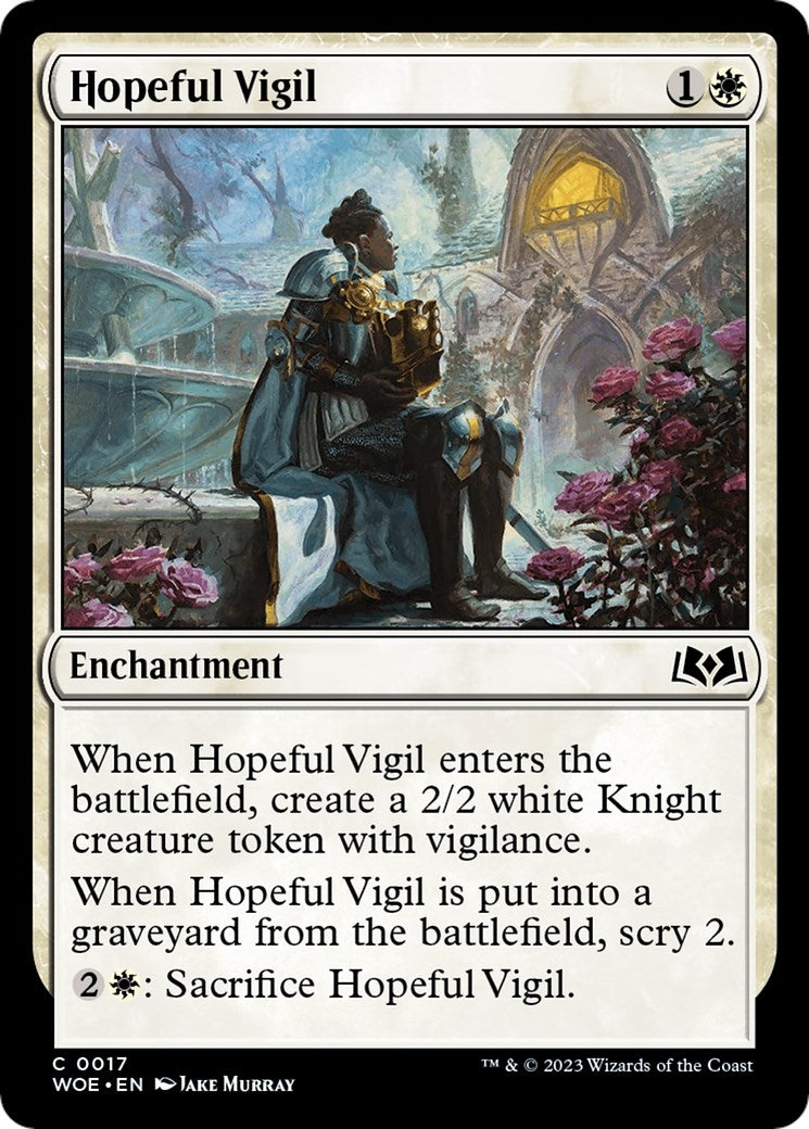 Image for Hopeful Vigil (17) (WOE) - Magic: The Gathering