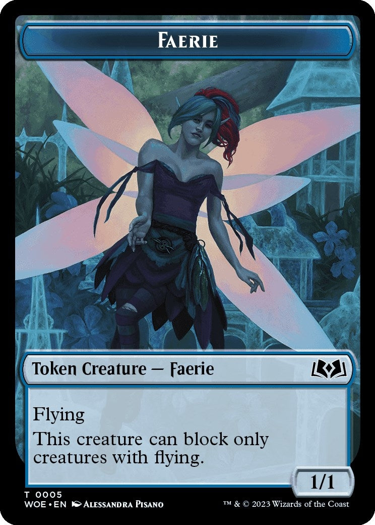 Image for Faerie // Food (0010) Double-Sided Token (5 // 10) (WOE) - Magic: The Gathering