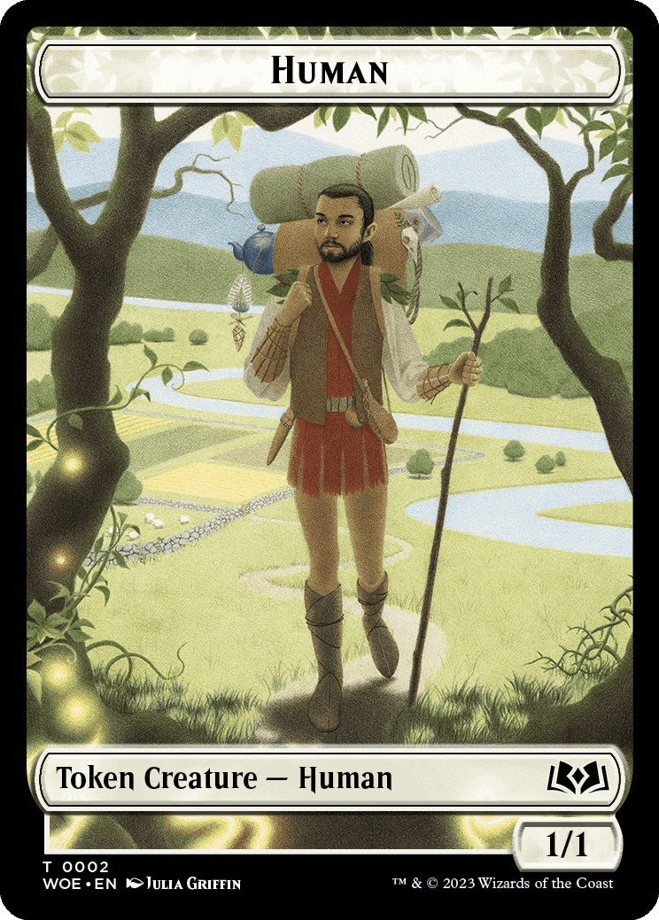 Image for Human // Food (0012) Double-Sided Token (2 // 12) (WOE) - Magic: The Gathering