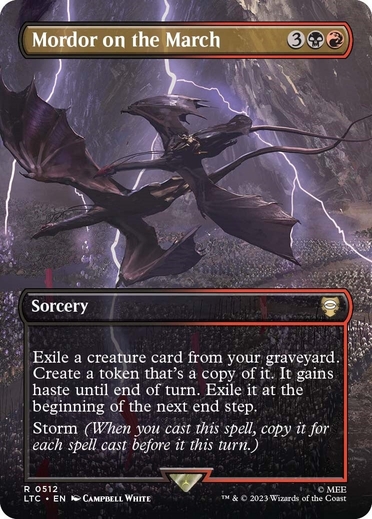 Image for Mordor on the March (Borderless) (512) (LTC) - Magic: The Gathering