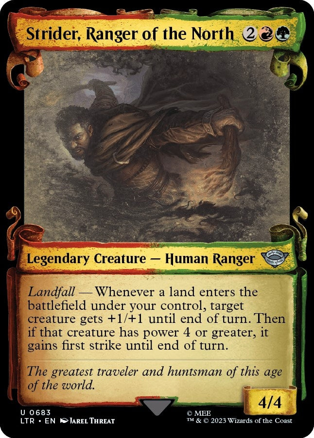 Image for Strider, Ranger of the North (Showcase Scrolls) (683) (LTR) - Magic: The Gathering