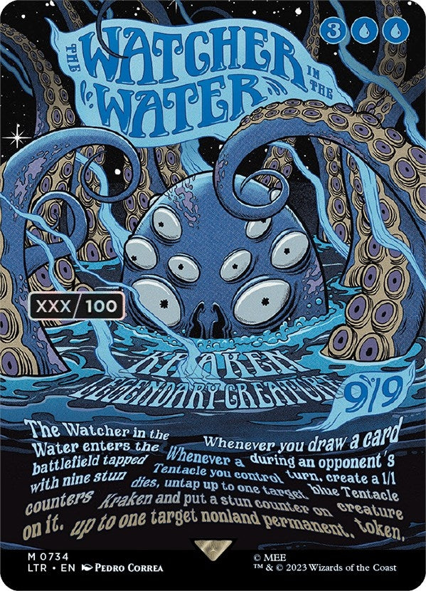 Image for The Watcher in the Water (Borderless Poster) (Serial Numbered) (734) (LTR) - Magic: The Gathering