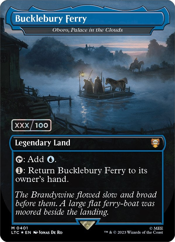 Image for Bucklebury Ferry - Oboro, Palace in the Clouds (Borderless) (Serial Numbered) (401) (LTC) - Magic: The Gathering