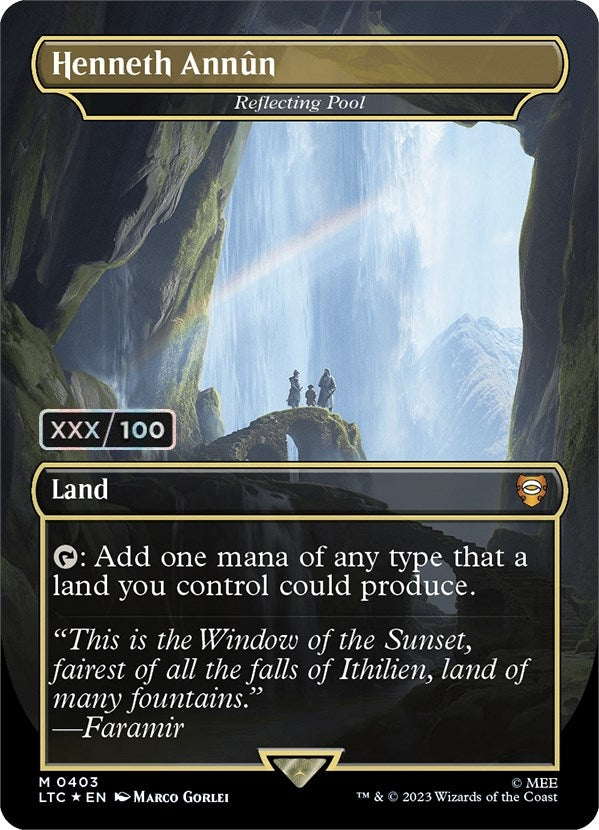 Image for Henneth Annun - Reflecting Pool (Borderless) (Serial Numbered) (403) (LTC) - Magic: The Gathering