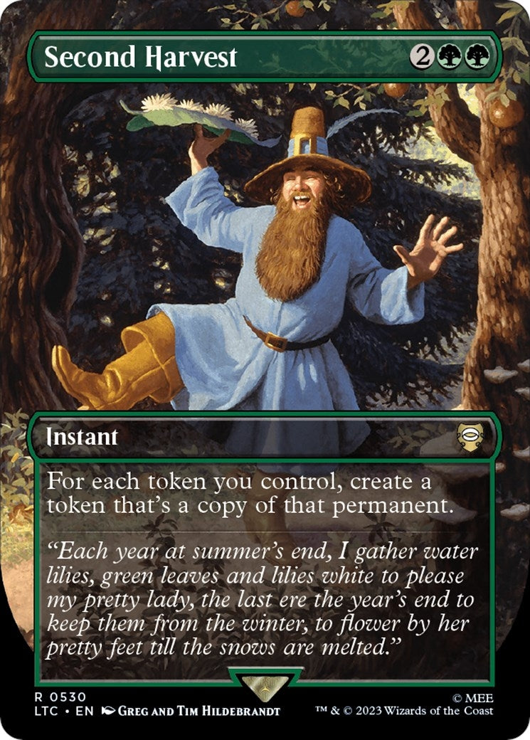 Image for Second Harvest (Borderless) (530) (LTC) - Magic: The Gathering