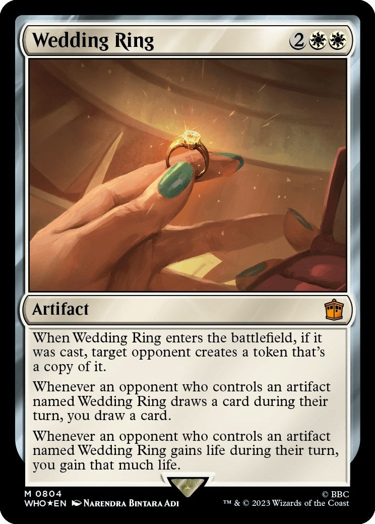 Image for Wedding Ring (Surge Foil) (804) (WHO) - Magic: The Gathering